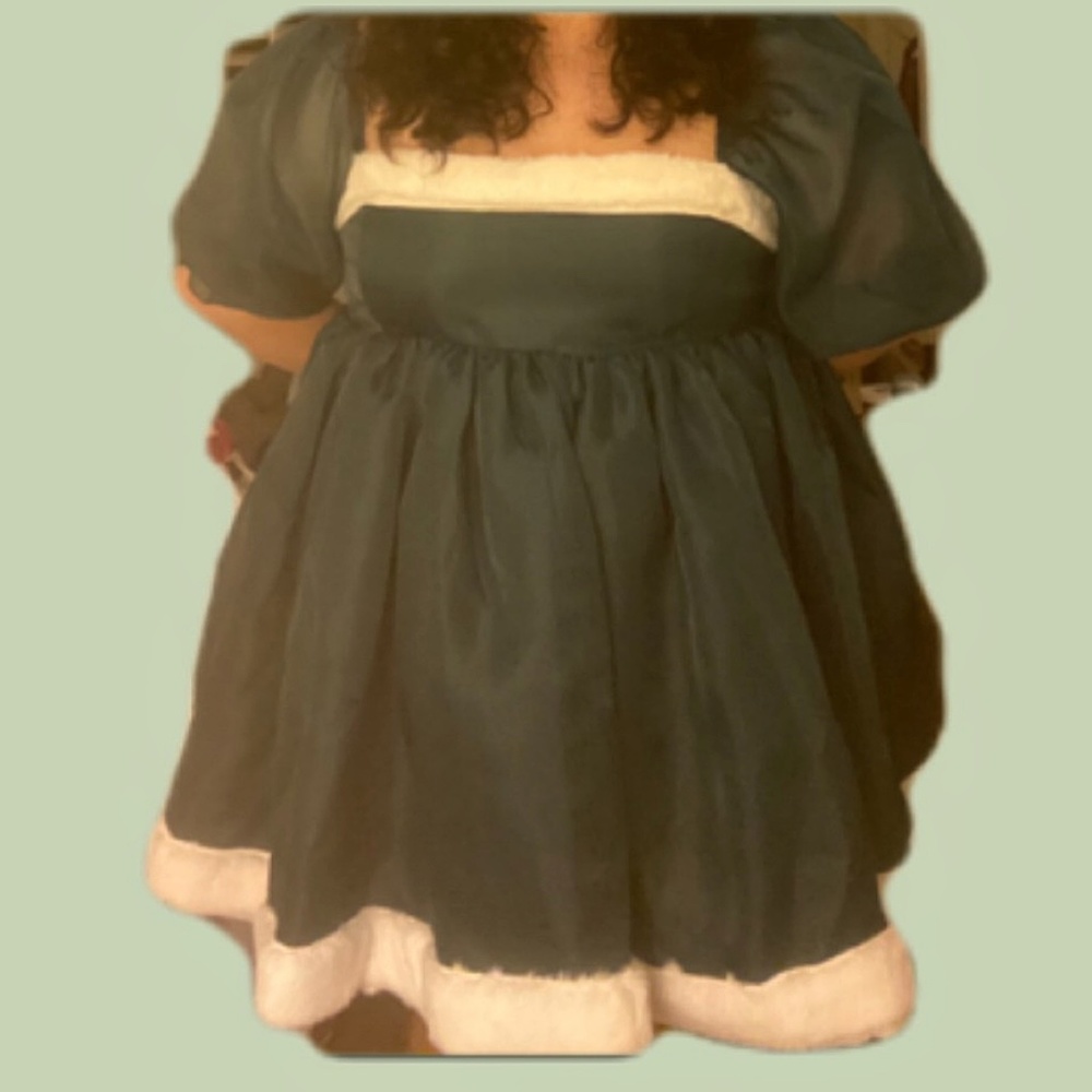 Selkie Elf Satin Organza Puff Dress - Picture 3 of 3